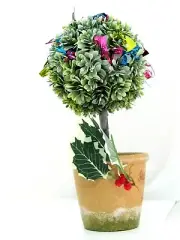Topiary Artificial Christmas Tree Fast Ship Personalization Avail 10" Desktop