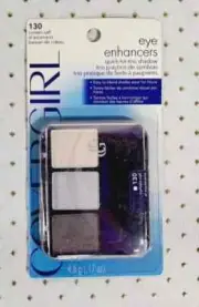 CoverGirl Eye Enhancers Eyeshadow Trio ~ 130 CURTAIN CALL Navy Blue White 0.17