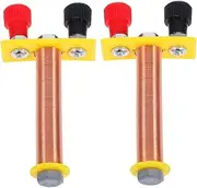 PLAFOPE 2pcs Electromagnetic Solenoid Physics Electromagnetic Induction Physics Experiment Tools Physics Experiment Instrument Magnetic Induction Line Demonstrator Physics Kit Plastic