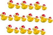 GARIOUANS 20pcs Mini Resin Duck Figurines Tiny Duck Statues for Home Decor Dollhouse and Micro Landscaping Holiday Present for Spaces