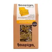 Chamomile Herbal Tea Bags Made with Whole Flowers (1 Pack of 50 Teabags)