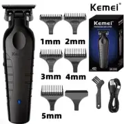 Kemei 2299 Barber Cordless Hair Trimmer 0mm Zero Gapped Carving Clipper Detailer