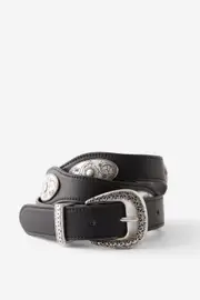 [Supré] Supré - Western Concho Belt - Black/silver 2XSXS BLACK/SILVER