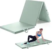 HCE Folding Yoga Exercise Mat - Trifold Mat, 4-Fold Floor Mat for Fitness Gym, Foldable Dance Martial Arts Protection Mat - Wall Padding, Cushioned Thick and Durable Gym Mats - Equipment For Home Use