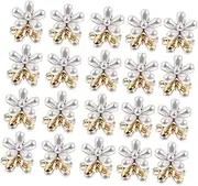 Beaupretty 20pcs Mini Hair Claw Clips Chic Pearl Flower Hair Clamps for Stylish Hairdos for Everyday Use Travel and Shopping Adds Elegance to Any Hairstyle