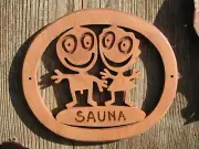 Sauna. Sauna door sign. Sauna accessories. Sauna sign. Funny sauna wooden decor