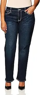 [Calvin Klein Jeans] Calvin Klein Women's Straight Leg Denim Jeans, Dark Used