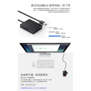 綠聯 SD TF CF MS USB3讀卡機