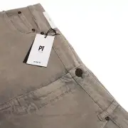 PT Torino NWT 5 Pocket Jean Cut Pants Size 40 US Jazz Solid Tan Cotton Blend