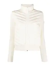 Canada Goose Logo Patch Zip-Up Padded Jacket S,M White