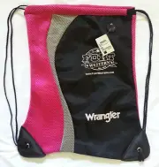 NWT Wrangler Drawstring Mesh Carry Stuff Sack Pack Hot Pink