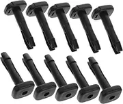 Gatuida Car Seat Plastic Tube Inserts 10pcs Desk Plug Hole Cover Plastic Hole Plugs Tubing End Caps Versatile Vehicle Seat Hardware