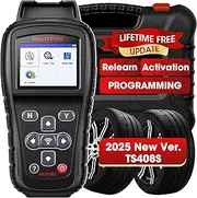 Autel MaxiTPMS TS408S Relearn Tool: 2025 OBD Programmming Scanner, Trigger OEM Universal 315, 433 Sensor, TPMS Reset, Diagnose, Read, Clear TPMS DTCs, Upgraded of Autel TS408, 401, Work as TS501 Pro