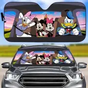Mickey And Friends Car Sun Shade, Disney Friends Auto Sunshade Cute Disney