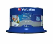 Verbatim 43812 25GB 6x BD-R SL Datalife Inkjet Printable - 50 Pack Spindle