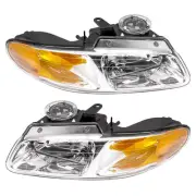 PAIR OF HEADLIGHTS FITS DODGE CARAVAN SPORT MINI VAN 2000 BY CH2502134 CH2503134