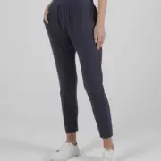 BETTY BASICS LOLA PANT DROP CROTCH LOUNGE PANTS -BLUE STONE S8-18