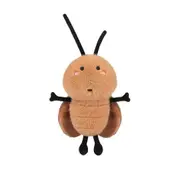 20CM Cockroach Doll Plush Toy Funny Design Insect Plushie Soft Short Plush Fabric PP Cotton Filling Novelty Gift for Girlfriend Boyfriend Kids