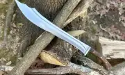 28 Inch Custom Handmade Carbon Steel Full Tang Viking Sword With Leather Sheath