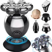 7 Head Razor Electric Shaver Bald Beard Hair Skull Trimmer Beard Remover Gift