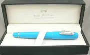 Monteverde Mega Turquoise & Chrome Fountain Pen - Omniflex Nib - New!