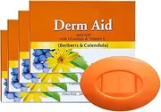 Su'nny Derm. Aid Soap Enriched With Goodness of Berberis Aquifolium, Thu ja, Aloe Vera & Calendula Healthy Skin For Men & Women 75gm (Pack 4)