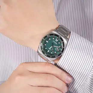 【CITIZEN 星辰】AW1768-80X 日本機芯 光動能 日期顯示 現代 時尚 石英 水鬼 男士 腕錶(光動能太陽能驅動)