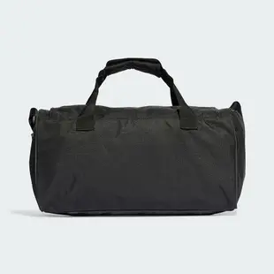 Adidas Linear Duffel M 黑色 大Logo 運動 旅遊 手提 背帶 健身包 HT4743