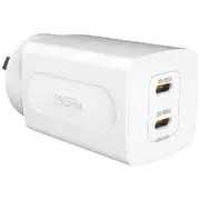 EFM 2-Port USB-C Wall Charger 65W White
