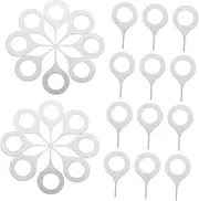 Essential Phone Accessory 100pcs Sim Tool Ejector Stainless Steel Sim Card Removal Needle Easy to Carry