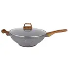 Hello Kitchen Non-Stick Marble Wok 28Cm/32Cm glass Woks