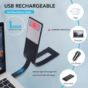 Clip Book Read Light 3 Color Temperature USB Cable Stepless Dimming Reading