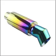 Exhaust Pipe Car Mufflers Tail Pipe Universal Motorcycle Muffler Tip Stainless Steel Bending 51mm 57mm 63mm Exhaust Tail Pipe Motorcycle Exhaust Muffler