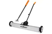 HORUSDY 2Pc 35" Magnetic Floor Sweeper Heavy Duty Magnet Broom Rolling Pick Up