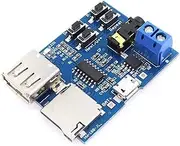 FSNEODYV Audio Amplifier Board， Lossless MP3 Decoder Board Power Amplifier TF Card U Disk Decoding Player Module Blue 45x36mm