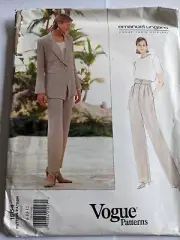 Vogue 1564 pattern 90s vintage Emanuel Ungaro size 8-10-12 jacket & pants