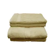 Pack of 4 Cotton Bath Towel Set Latte