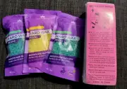 Tress Wellness Waxing 3 Pack & Depilatory Papers: Tea Tree, Lemon, & Peppermint