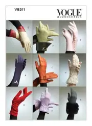 VOGUE SEWING PATTERN 8311 MISSES S-M-L UNLINED PAIRS OF GLOVES IN EIGHT STYLES
