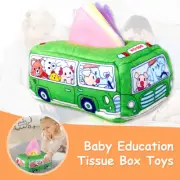 Baby Tissue Box Toy Soft Cute Cartoon Magic Tissue Box Preschool Children grcHC
