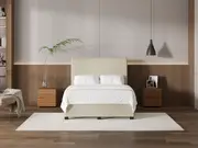 My Style Tapered Headboard & Drawer Base - Double / Batiste Nougat / Drawer Base