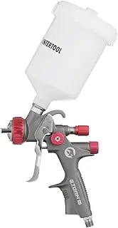 INTERTOOL LVLP Spray Gun, 1.3 mm Nozzle, Easy to Use & Clean, Car Paint Sprayer, and House DIY Painting, Primer, Clear & Top Coat, 600 cc Cup, PT08-0143