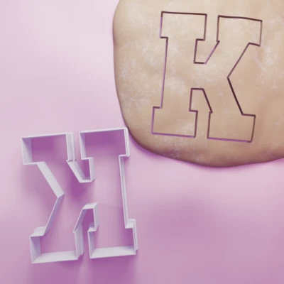 Varsity K Cookie Cutter - Biscuit Cutter - Baking - 3 Sizes