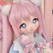 1/4 Big Eyes BJD Doll SD Resin Joint Face Makeup Delicate Cartoon Girl Bare Doll