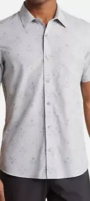 NWT Travis Mathew Briarcliff Patterned Button Down Shirt Size Mens XL