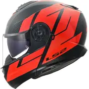 FF908 Strobe II Code Black Red 06 Modular Helmet