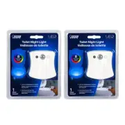 Feit Electric 2" x 2" inch Color Select Motion LED Toilet Night Light, 2 Pack