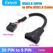 USB 3.0 20-Pin Male Header to USB 2.0 9-pin female Adapter for motherboard