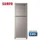 SAMPO聲寶 140公升1級定頻二門電冰箱SR-C14Q(Y9)晶鑽金