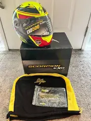 Scorpion EXO 500 Corsica Neon Yellow Red Black Small 6 7/8" 7" Helmet 50-6513